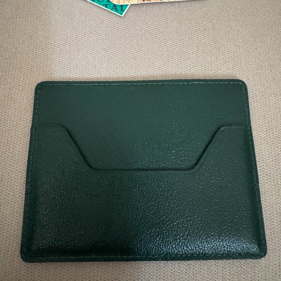 Rolex Green Oyster Leather Case Card Holder NEW w/Logo - Picture 4 of 5